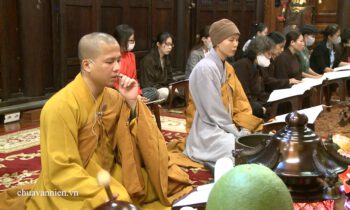 Khoá lễ tụng Kinh Địa Tạng Đà La Ni chùa Vạn Niên đầu năm 2022 cứu độ chúng sinh khổ đau hoạn nạn