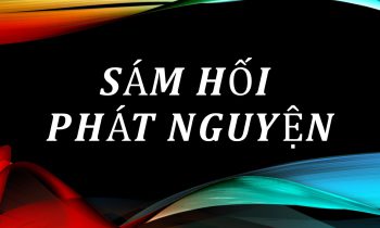 SÁM HỐI PHÁT NGUYỆN